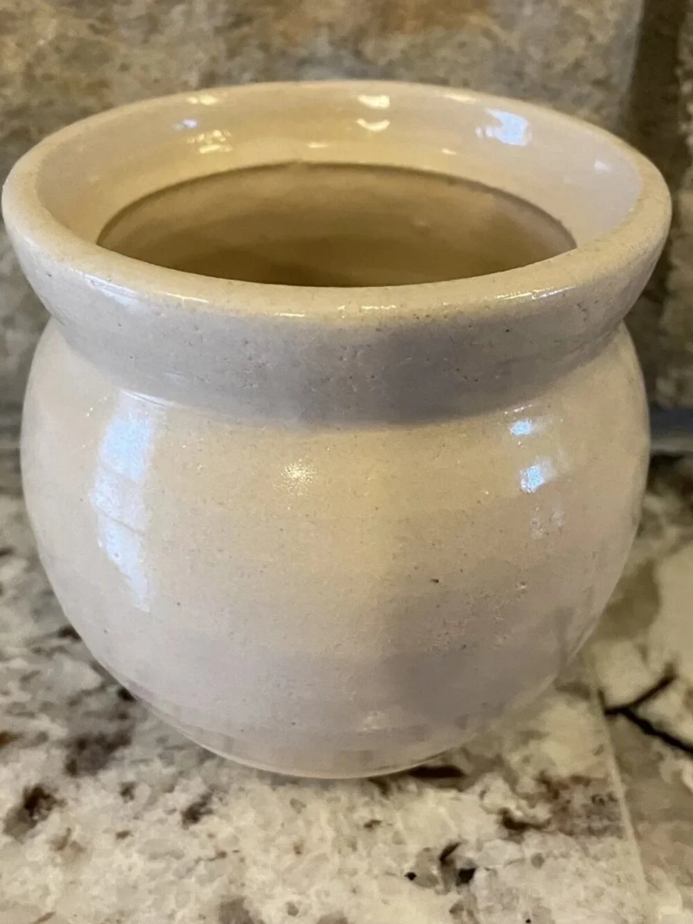 Paul Storie Pottery Open Sugar Crock Bowl Blue Barn Marshall, TX